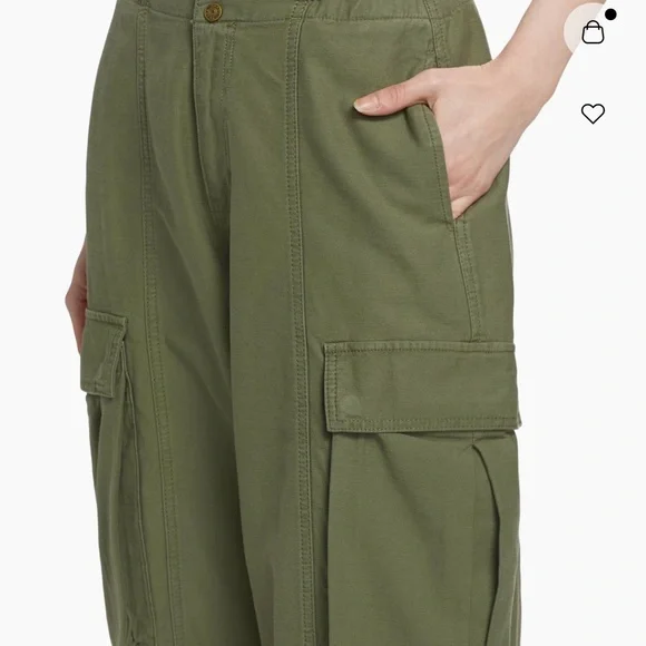 FRAME pleated wide-leg cargo pants sz 28 (4-6) - Picture 6 of 8